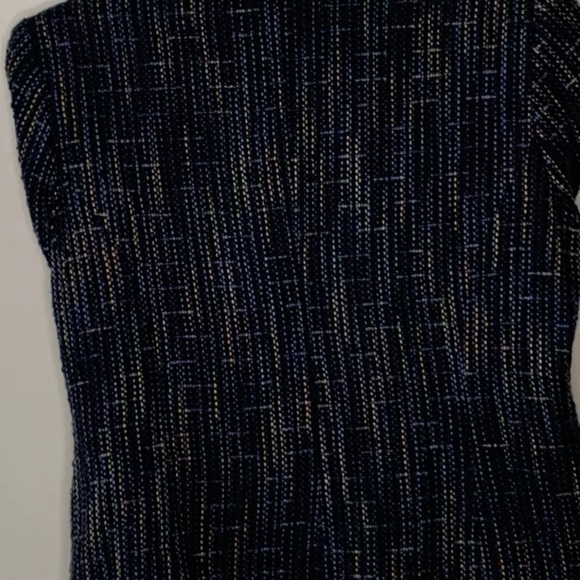 Sag Harbor Petite Womens Size 8P Blue Rainbow Speckled Snap Blazer Jacket - Picture 9 of 9